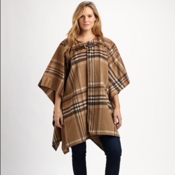 Michael Kors Jackets & Blazers - NEW Michael Kors Plaid Blanket Coat Cape